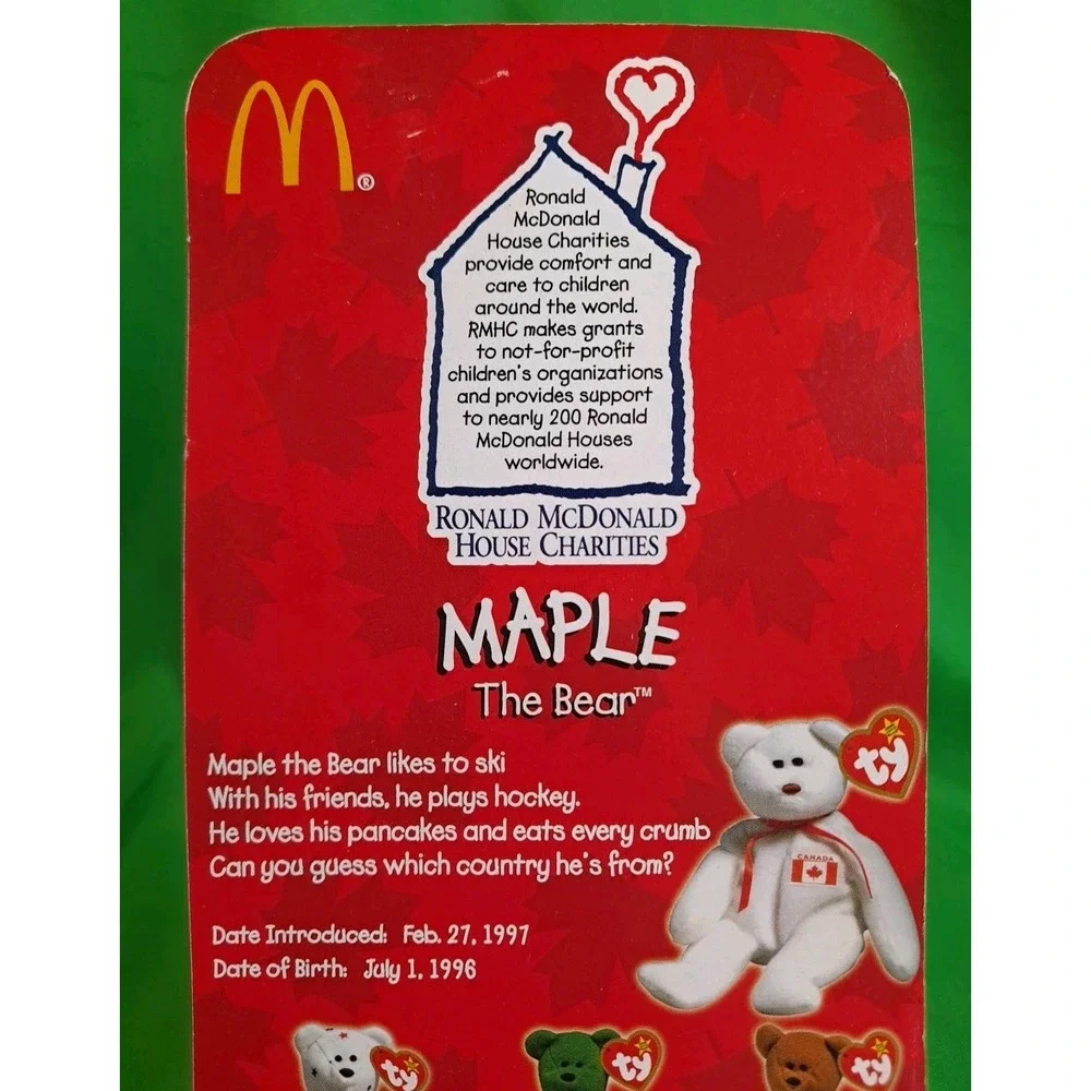 Ty /‎ Ronald McDonald's House Charities Maple The Bear 1999